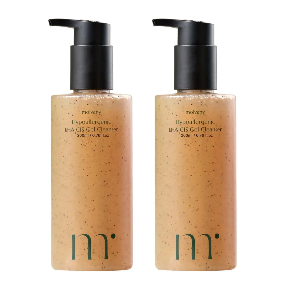 Molvany Hypoallergenic LHA CIS Gel Cleanser, 6.7 fl oz, 2-pack
