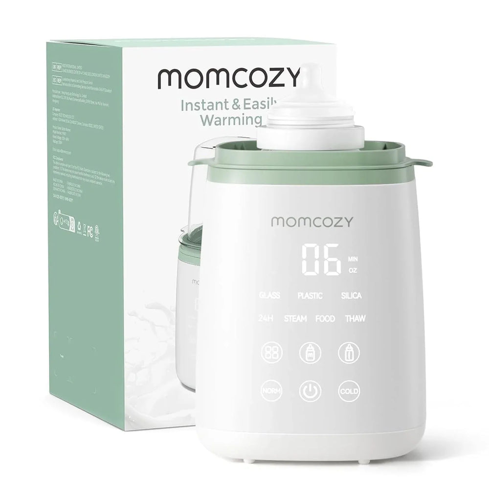 Momcozy Baby Bottle Warmer, 6-in-1 Smart Temperature Control, Fast Baby Food Heater, Steam Sterilizer & Momcozy Breastmilk Storage Bags, Temp-Sensing Discoloration Milk Storage Bags, 180ml/120 Count - USA MEGA SHOP
