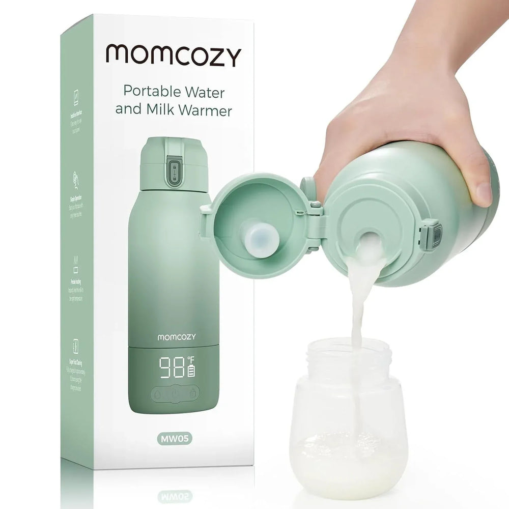 Momcozy Portable Milk Warmer for Travel â€“ Dual Heating Modes for Breast Milk and Momcozy Portable Bottle Brush Set - Baby Bottle Cleaner Kit - USA MEGA SHOP