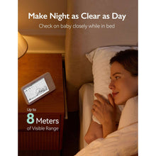 Video baby monitor handheld and white camera unit for clear night viewing