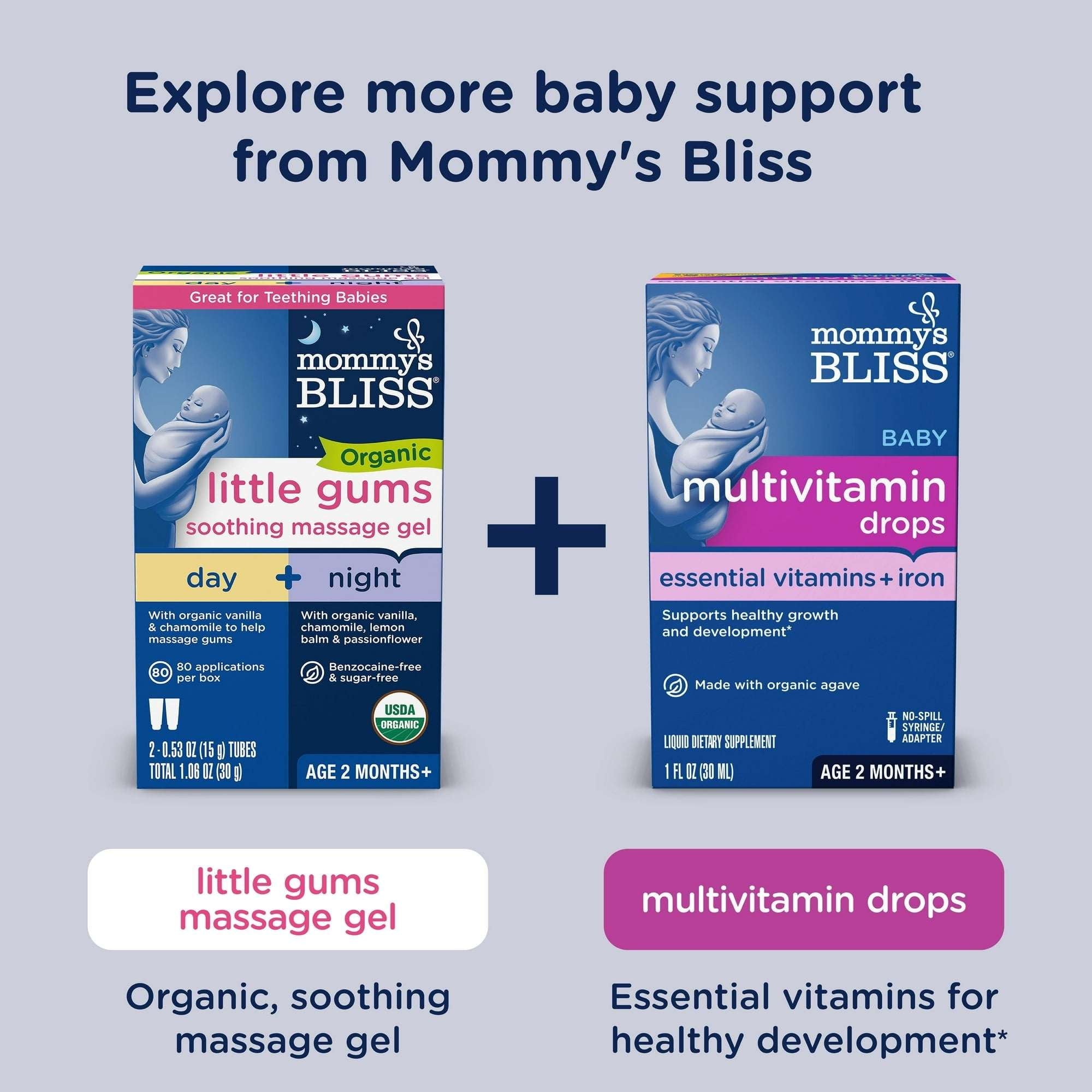 Mommy's Bliss Organic Baby Bedtime Drops, Melatonin-Free, Restful Sleep & Immunity, 2 fl oz