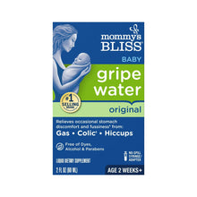 Mommy's Bliss baby gripe water original box, 2 fl oz liquid dietary supplement
