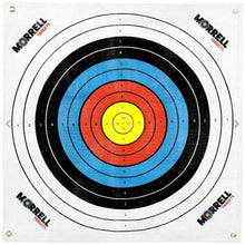 80 cm target face sheet with concentric rings and yellow center bullseye