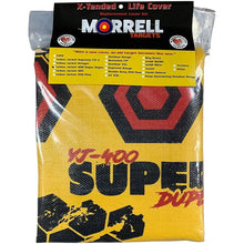 Morrrell Targets X-Tended life cover package with yellow and black Super Duper design