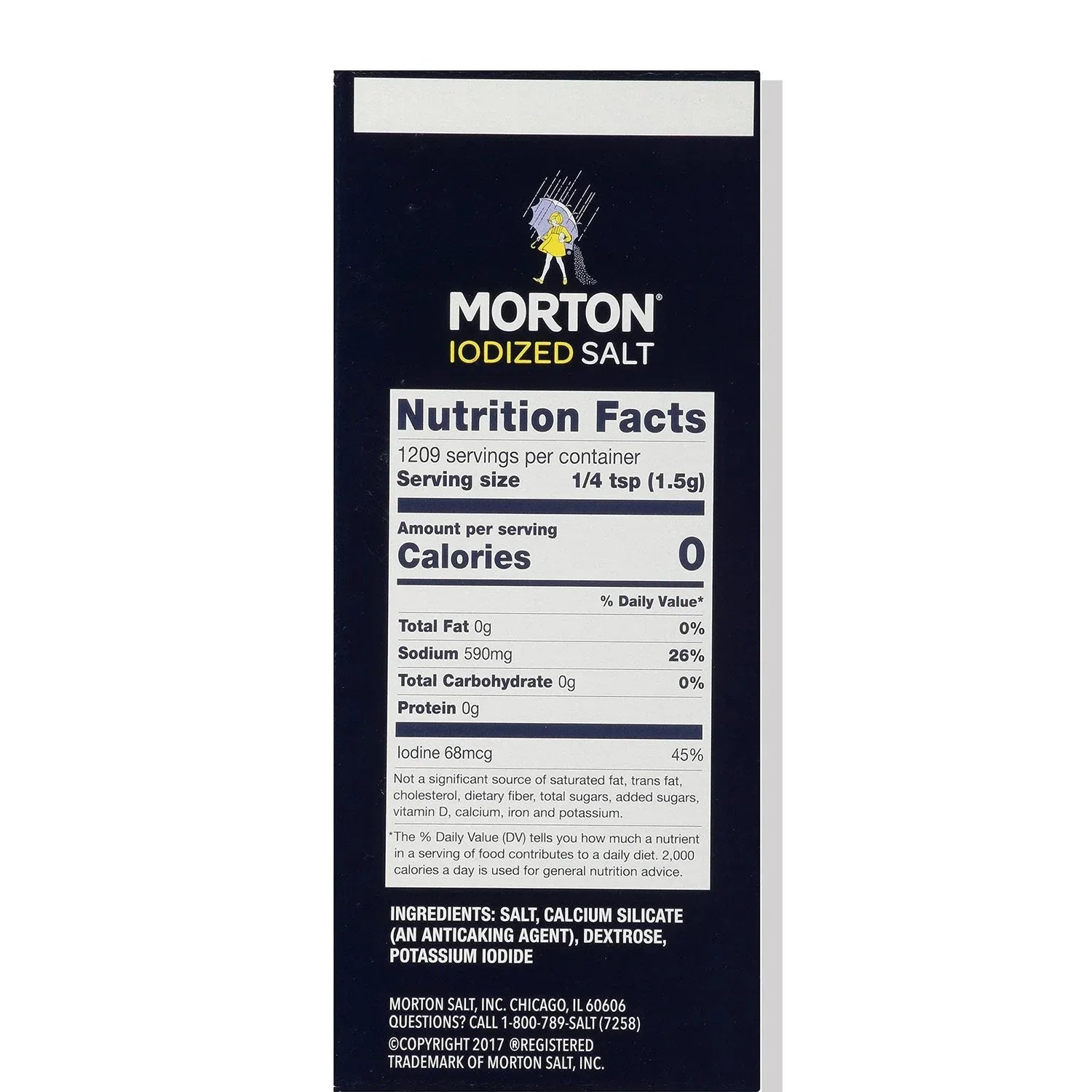 Morton Iodized Salt, 64 oz. - USA MEGA SHOP