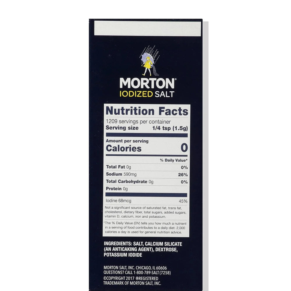 Morton Iodized Salt, 64 oz. - USA MEGA SHOP