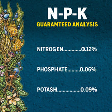 N-P-K guaranteed analysis graphic listing nitrogen, phosphate, and potash percentages