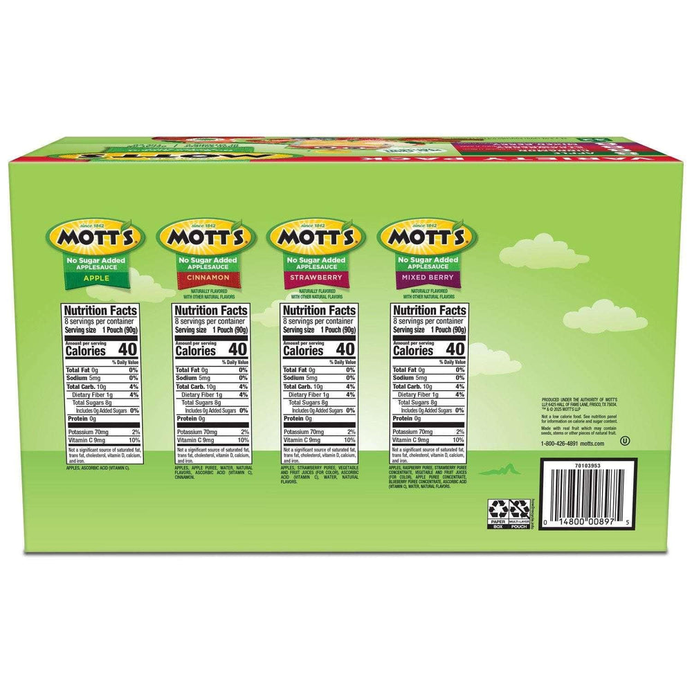 Mott's No Sugar Added Applesauce Variety Pack, 3.2 oz., 32 pk. - USA MEGA SHOP