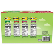 Mott's no sugar added applesauce variety pack box with four flavor labels