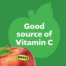 Apple and applesauce graphic with 'Good source of Vitamin C' text