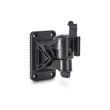 Trail camera flex mount bracket with mounting plate, adjustable clamp, dark metal finish