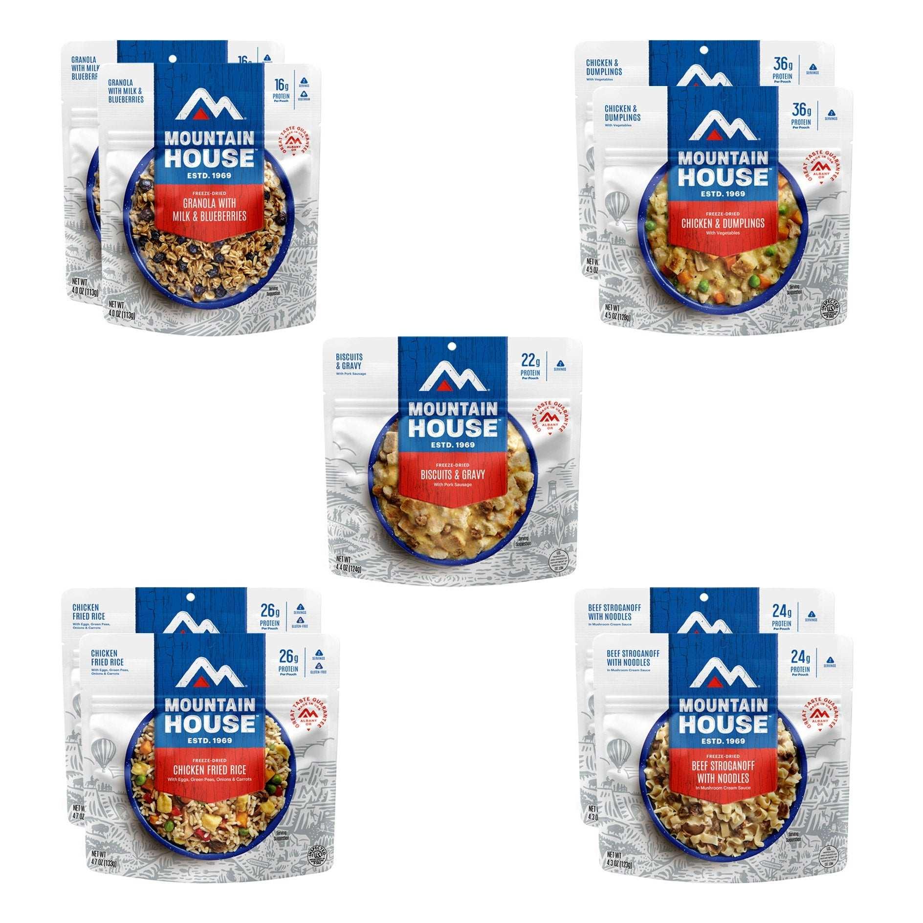 Mountain House 3-day Emergency Meal Kit 9-pouch Assortment (18 Total Servings) - USA MEGA SHOP