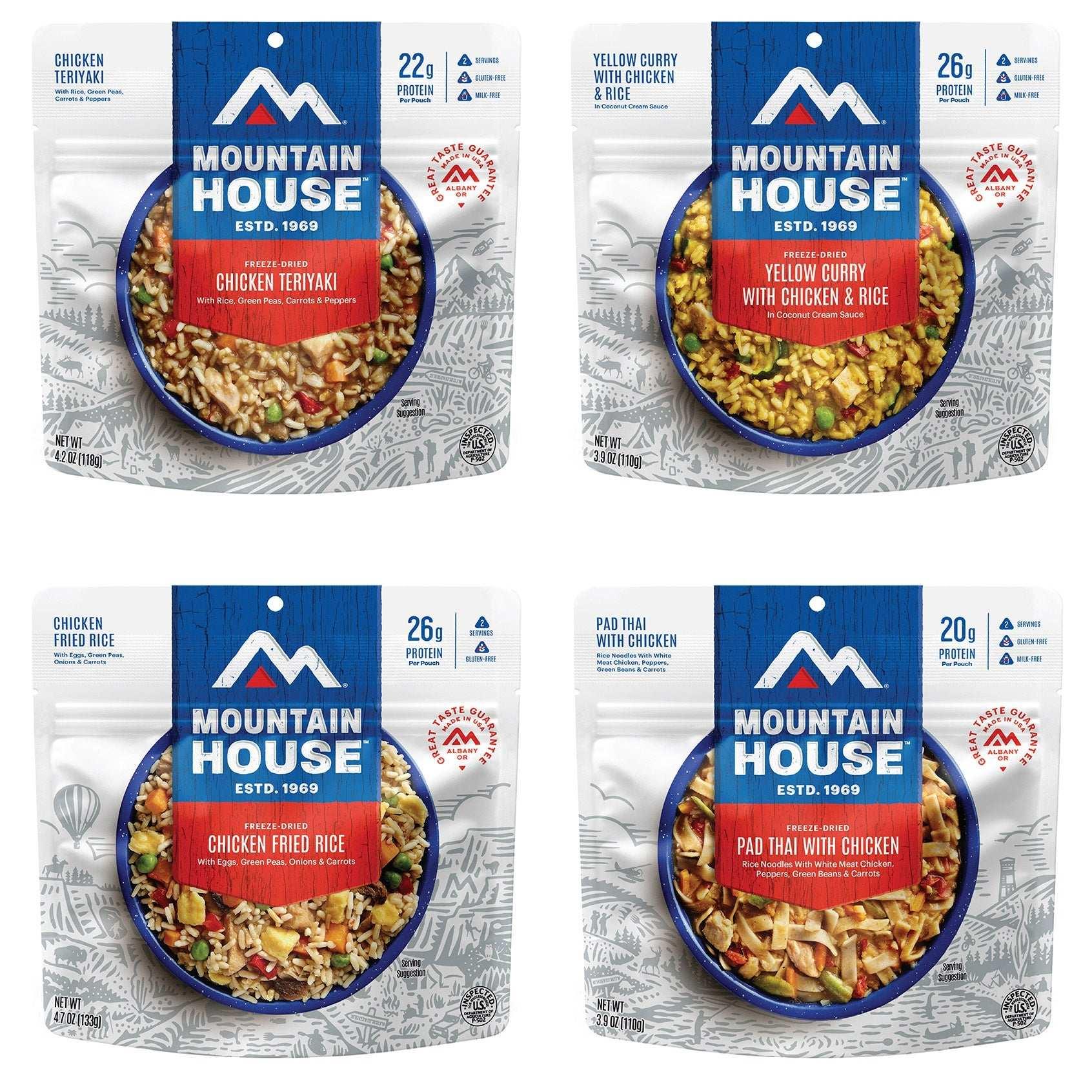 Mountain House Asian Inspired Freeze Dried Kit, 24-count (48 Total Servings) - USA MEGA SHOP