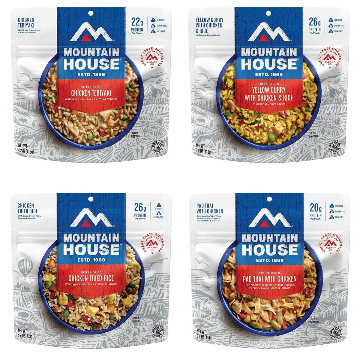 Mountain House Asian Inspired Freeze Dried Kit, 24-count (48 Total Servings) - USA MEGA SHOP