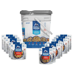 Mountain House Classic Meal Assortment Bucket (24 Total Servings), Freeze-Dried Backpacking & Camping Food