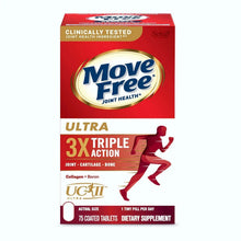 Move Free Ultra 3x Triple Action joint health supplement box, coated 75 tablets