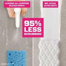 White textured cleaning sponge pad for scrubbing bathroom surfaces