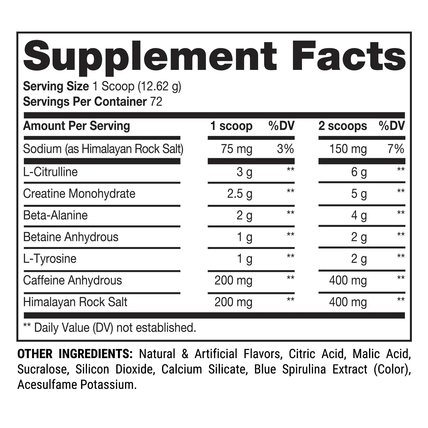 Mr. Hyde Signature Pre-Workout, Blue Razz, 72 Servings