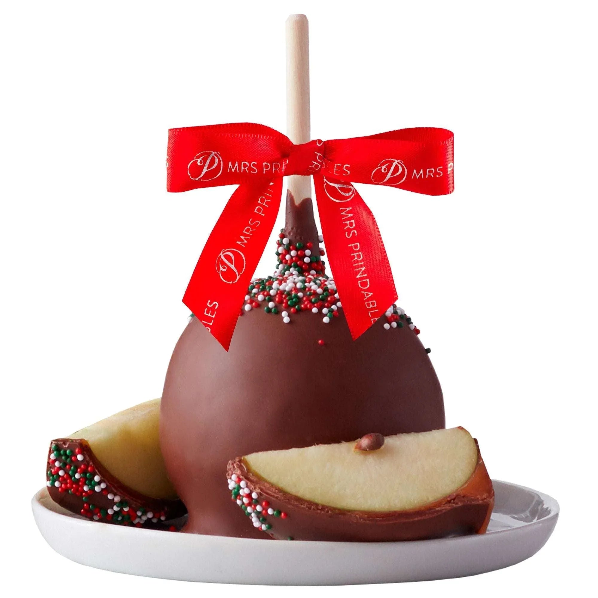 Mrs. Prindables Christmas Sweater Chocolate Caramel Apples, 6-pack, 4.5 lbs Total - USA MEGA SHOP