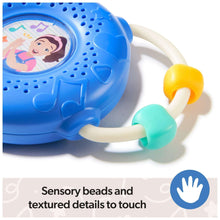 Ms. Rachel electronic sing-along song player close-up of blue faceplate and touch beads