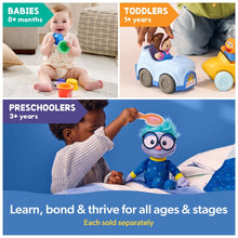 Goodnight Frankie playset box collage with plush and toy accessories for kids
