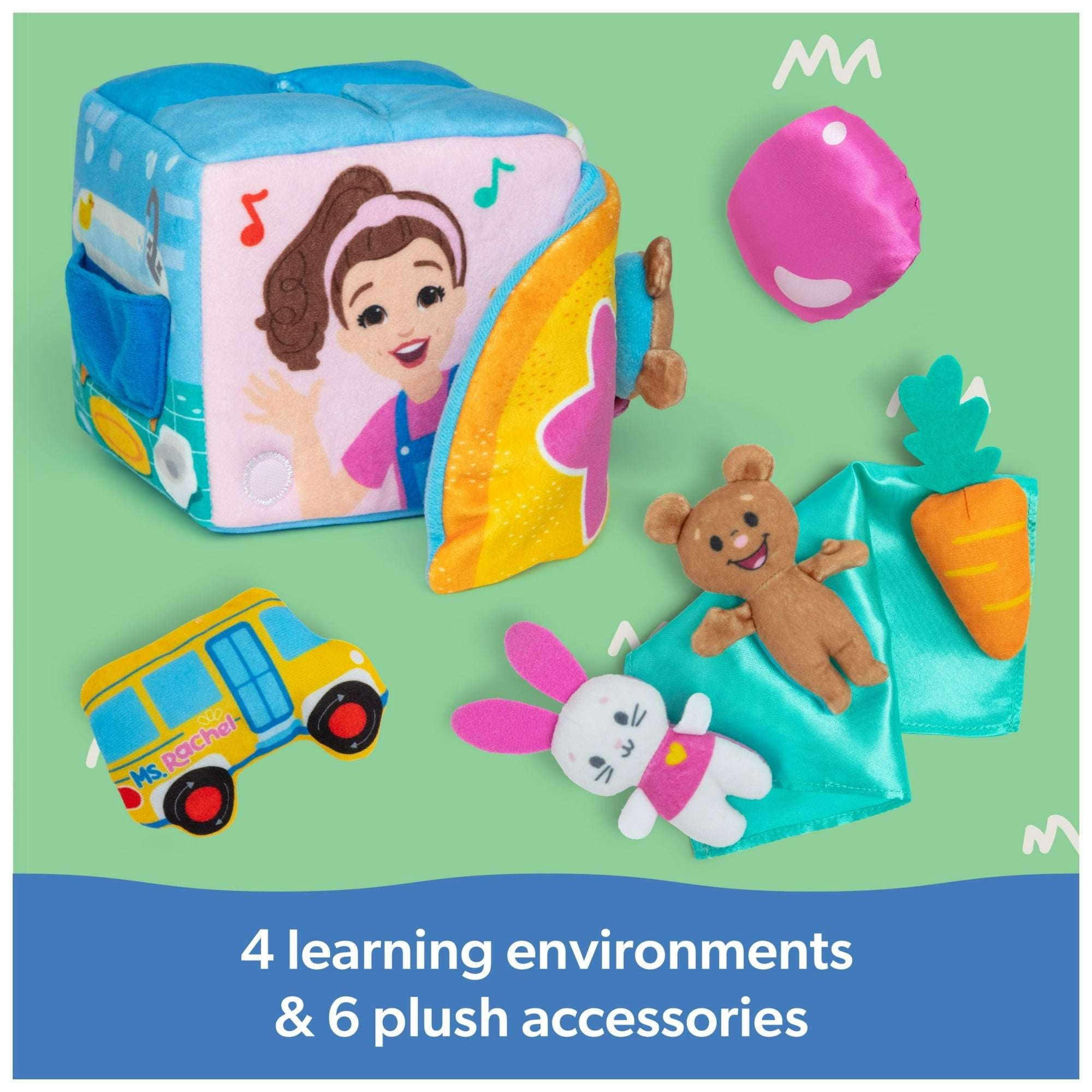 Ms. Rachel Official Surprise Plush Learning Box for Ages 0-2+