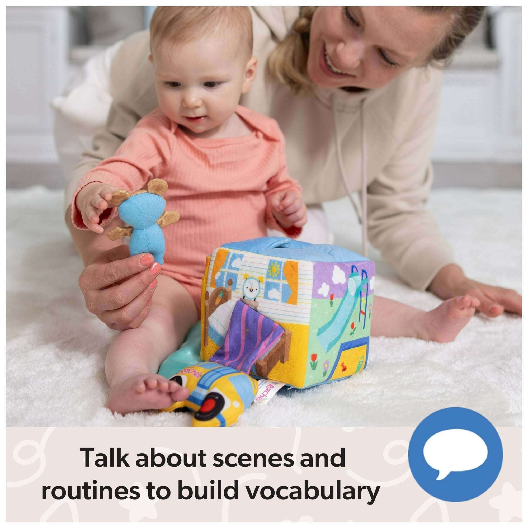Ms. Rachel Official Surprise Plush Learning Box for Ages 0-2+