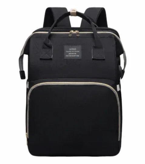 Multifunctional Diaper Bag Backpack, Large Capacity, Changing Station, Insulated Pocket, for Moms/Dads, Boys/Girls (Gray)