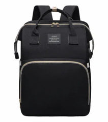 Multifunctional Diaper Bag Backpack, Large Capacity, Changing Station, Insulated Pocket, for Moms/Dads, Boys/Girls (Gray)