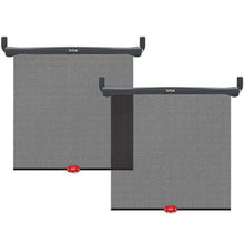 Black mesh car window baby roller shade set with black roller bars