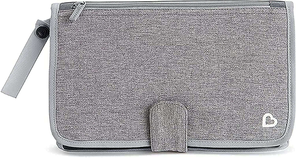 Munchkin® Go Change™ Portable Diaper Changing Kit with Changing Pad and Wipes Case, Gray, Unisex