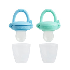 Munchkin® Silicone Infant Baby Food Feeder, Blue/Mint, Unisex, 2 Pack