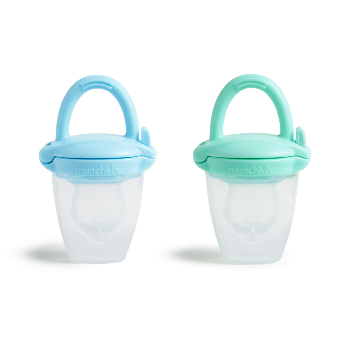 Munchkin® Silicone Infant Baby Food Feeder, Blue/Mint, Unisex, 2 Pack