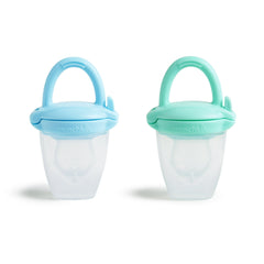 Munchkin® Silicone Infant Baby Food Feeder, Blue/Mint, Unisex, 2 Pack