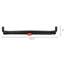 Black roller bar for car window baby sun shade, 18.5 in length