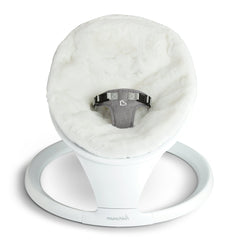 Munchkin® Seat Cover for Infant Baby Swing, Premium Ultra-Soft Faux Fur, White, Unisex