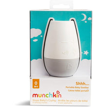 Munchkin Shhh portable baby soother sound machine retail box with white device