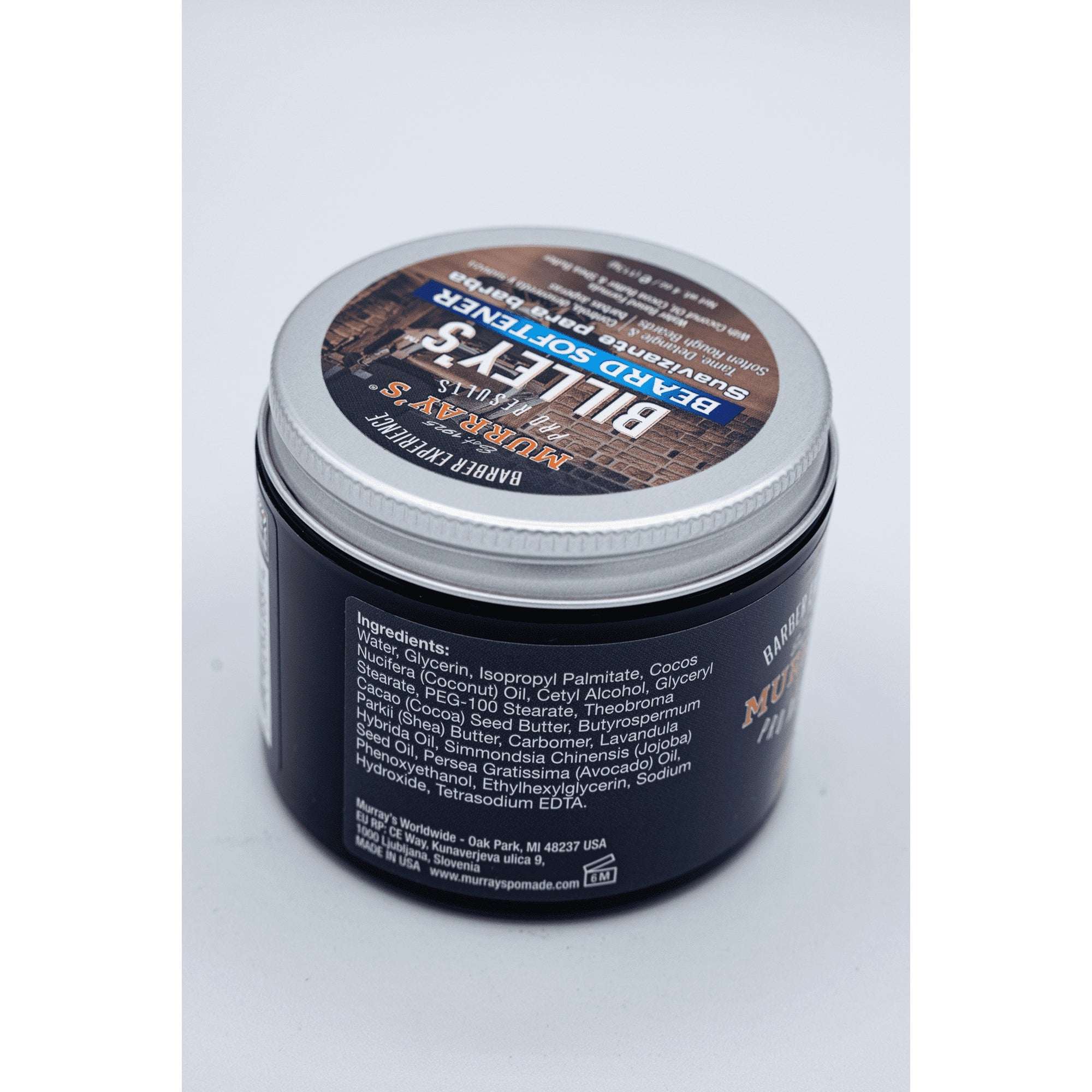Murrays Billy's Beard Softener, 4 oz., Detangling, Facial Hair, for Men, Cream