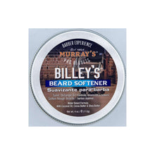 Beard softener jar with silver lid and front label for detangling facial hair cream