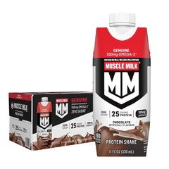 Muscle Milk Genuine Protein Shake Chocolate, 11 fl oz 15-18-pack