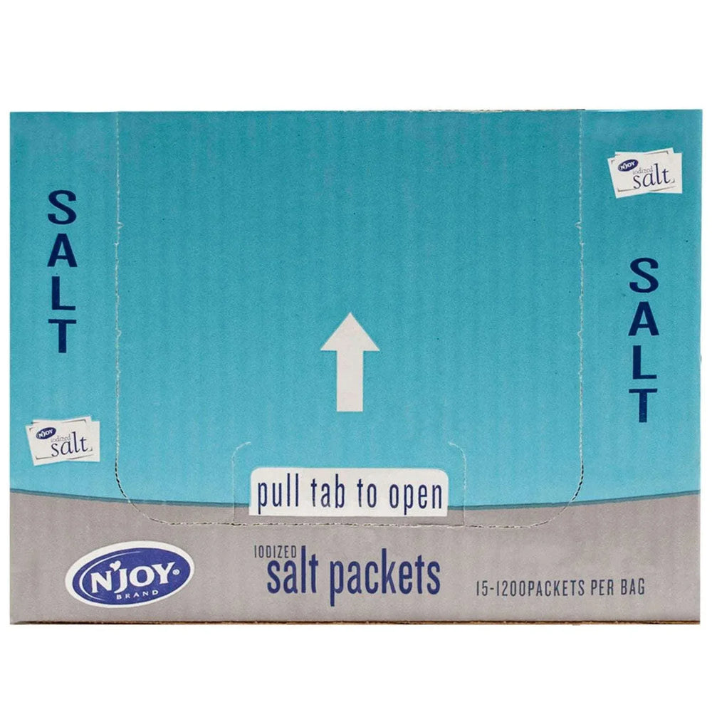 N'Joy Iodized Salt .5 g., 1,200 ct. - USA MEGA SHOP