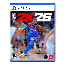 NBA 2K26 PS5 game case with blue cover and basketball player artwork