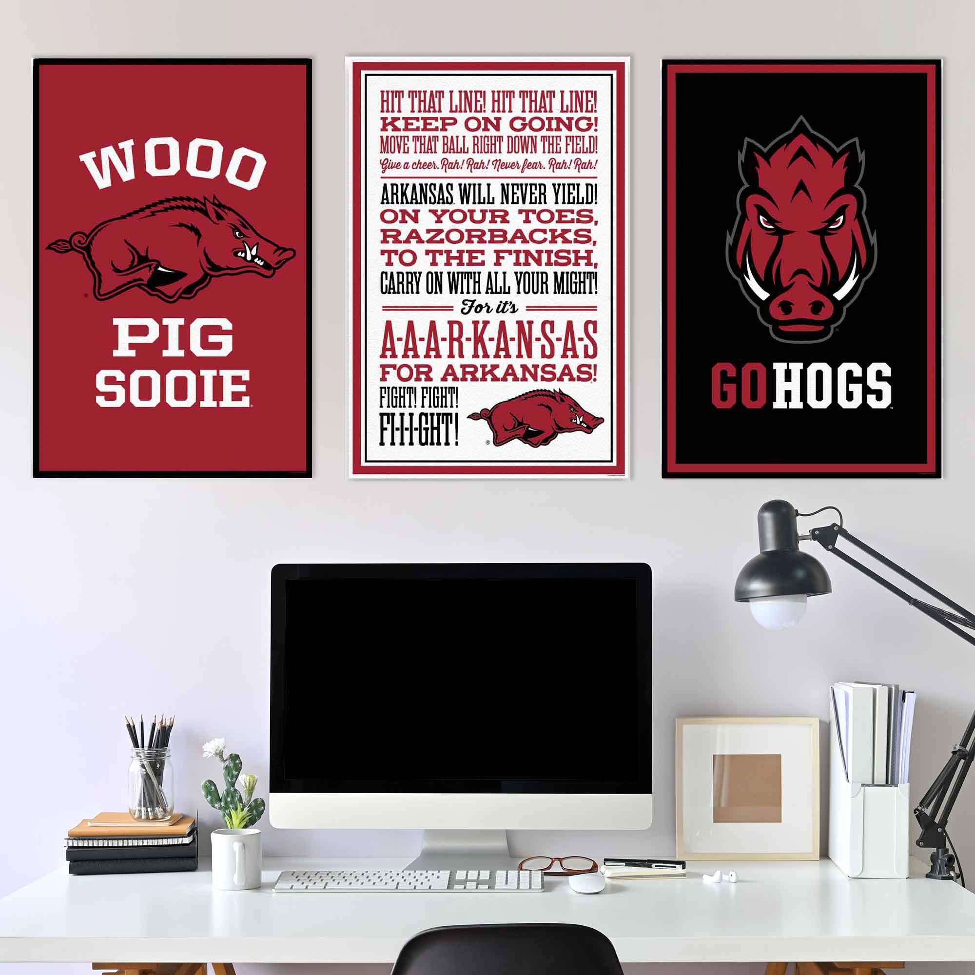 NCAA 3-piece Adhesive Canvas Peel-and-Stick Wall Art