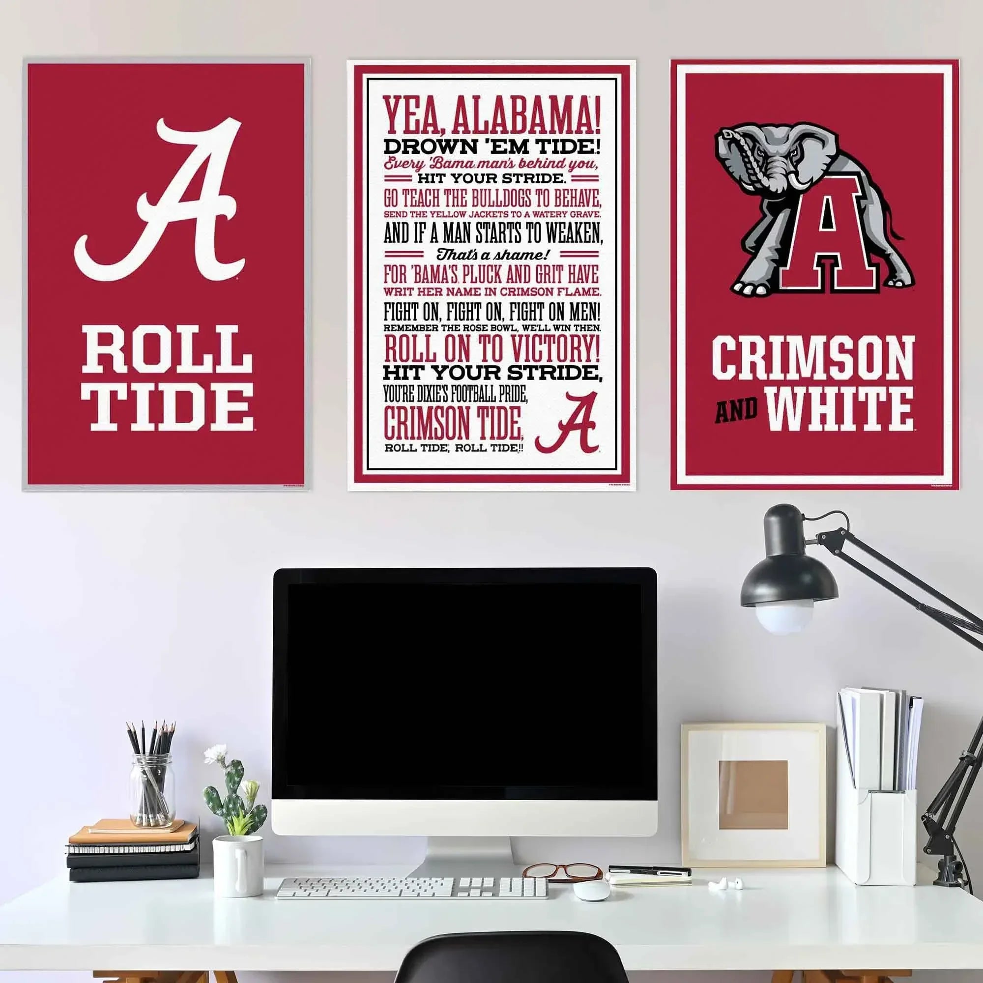 NCAA 3-piece Adhesive Canvas Peel-and-Stick Wall Art