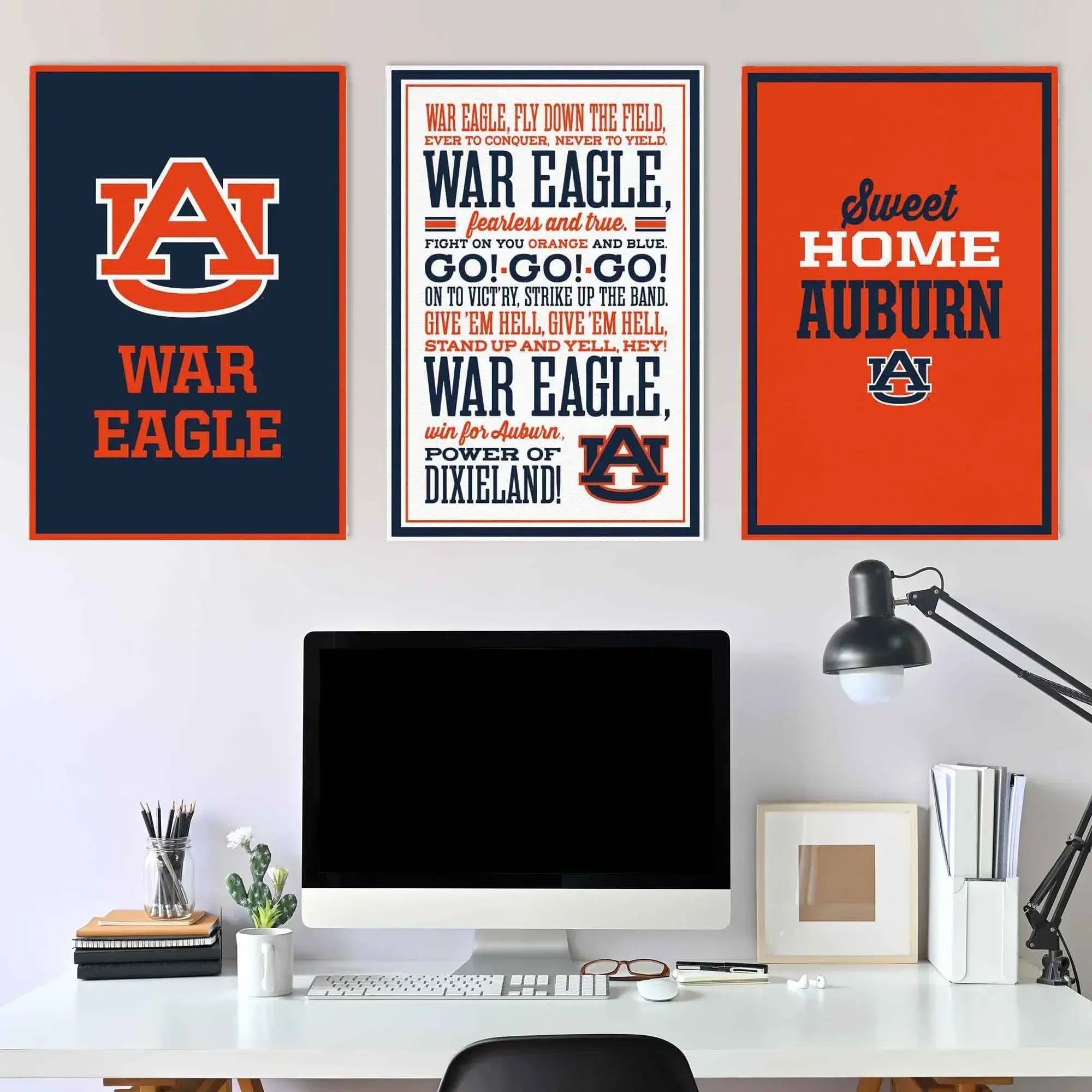 NCAA 3-piece Adhesive Canvas Peel-and-Stick Wall Art