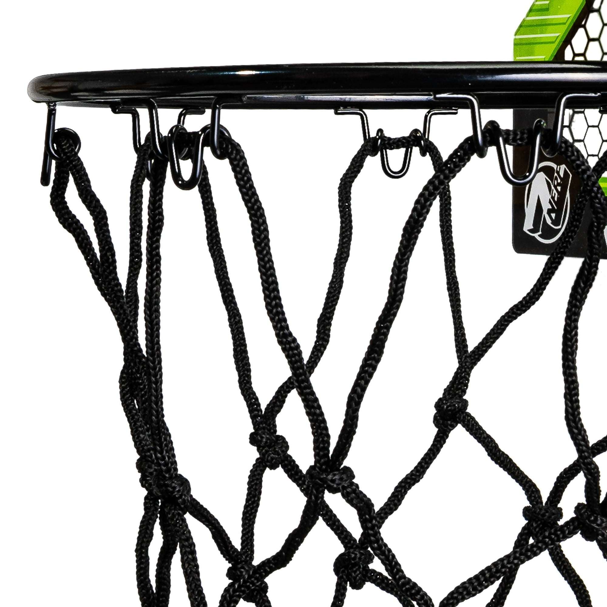 Set de baloncesto NERF Pro Hoop - Incluye minibaloncesto Nerf - Aro de acero para clavadas - Para colgar sobre la puerta