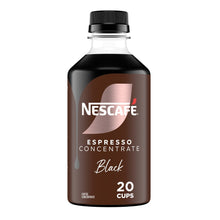 NESCAFÉ Espresso Concentrate Black bottle with black cap, 20 cups on label