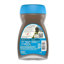 NESCAFÉ Ice Roast instant iced coffee jar back label with nutrition and QR code