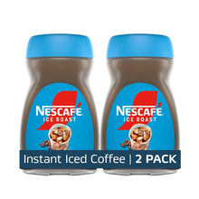 NESCAFÉ Ice Roast instant iced coffee jars, 2-pack, blue lids on brown bottles