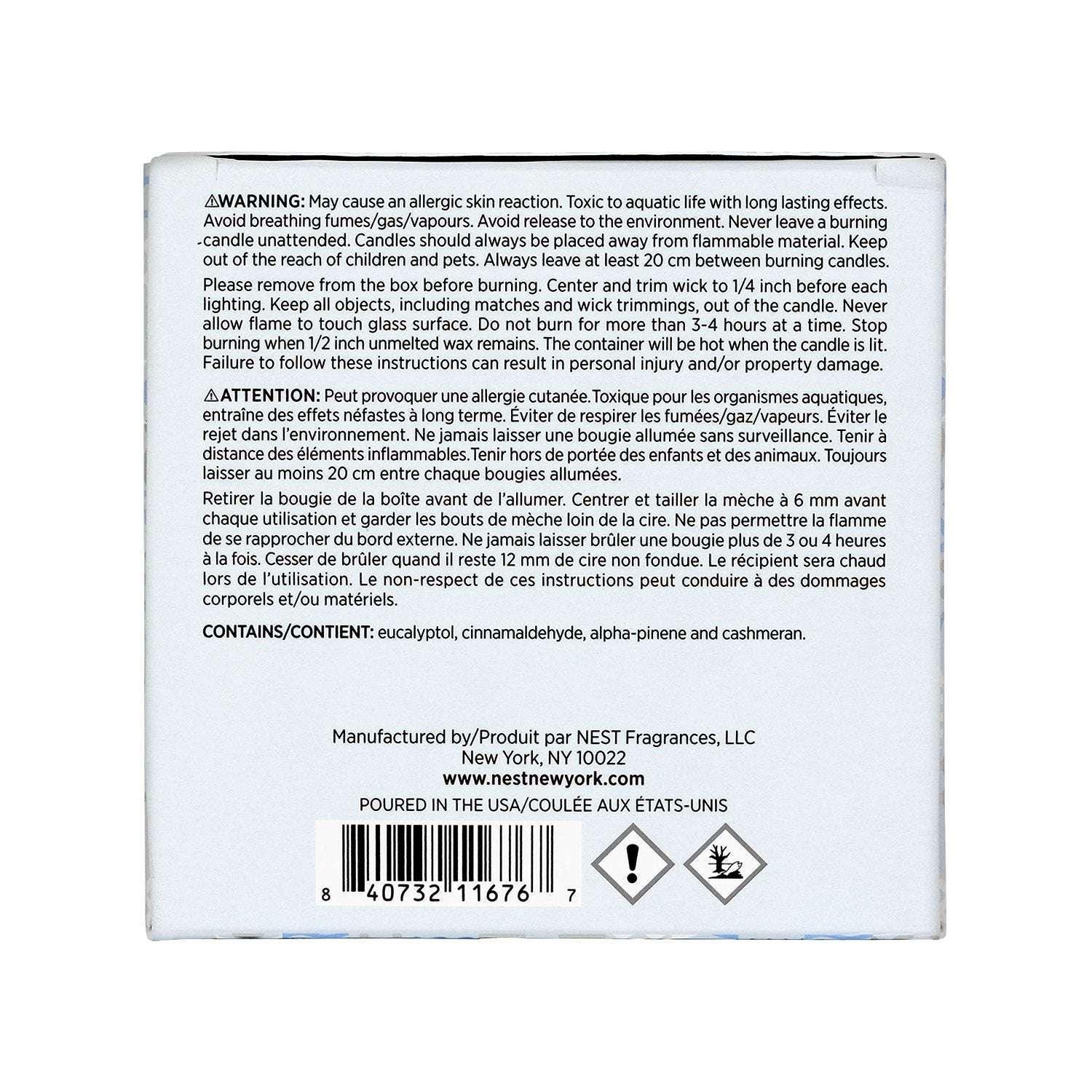 NEST New York Blue Cypress & Snow Classic Candle, 8.1 oz. - USA MEGA SHOP